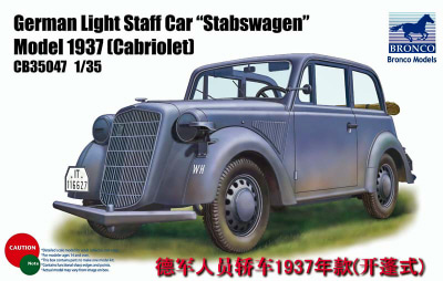 1/35 German Light Staff Car “Stabswagen” Model 1937