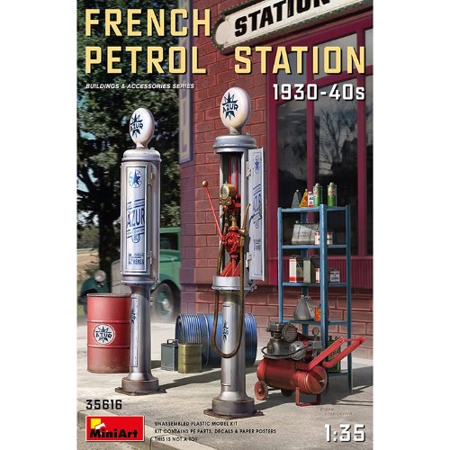 1/35 France Petrol Station 1930-40S