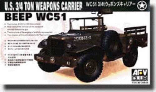 AFV35S15 1/35 U.S. WC51 3/4 Ton 4x4 Jeep Weapons Carrier