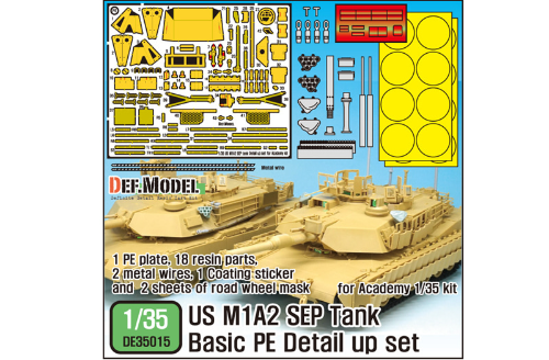 DE35015 1/35 M1A2 SEP ABRAMS Basic PE set(for 1/35 Academy kit)
