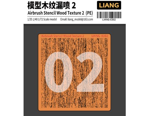 LIANG0302 Airbrush Stencil Wood Texture 2
