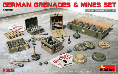 MI35258 1/35 German Grenades &amp; Mines Set