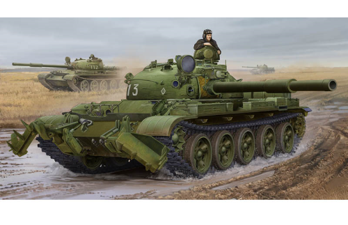 TRU01550 1/35 Russian T-62 Mod.1975 - KMT-6 Mine Plow 