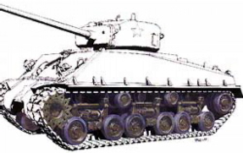 AFV35030 1/35 M4A3E8 HVSS Wheels/Suspension