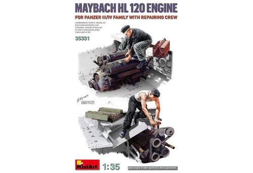 MI35331 1/35 Maybach HL120 Engine for Panzer III/IV Family with Repair Crew