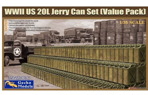 GK35GM0036 1/35 WWII US 20L Jerry Can Set