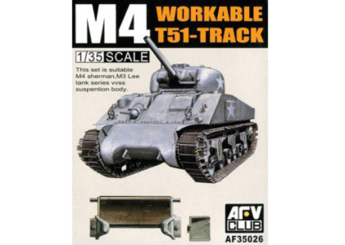 AFV35026 1/35 M4/M3 T51 Track [workabLe]