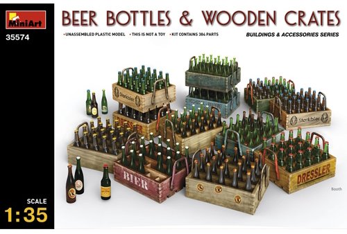 MI35574 1/35 Beer Bottles &amp; Wooden Crates