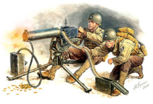MB3519 1/35 U.S. Machine-gunners(견장데칼포함)
