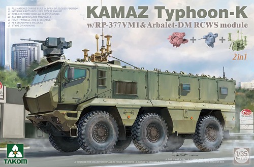 TM2173 1/35 KamAZ Typhoon- K w/RP-377VM1 &amp; Arbalet-DM RCWS Module