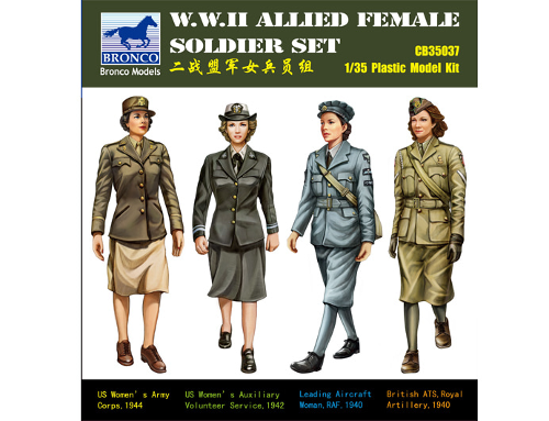 CB35037 1/35 W.W.II Allied Female Soldier Set