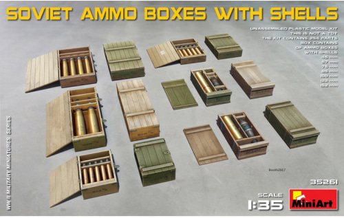 MI35261 1/35 Soviet Ammo Boxes w/Shells
