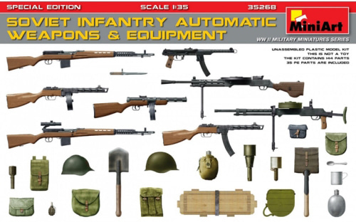 MI35268 1/35 Soviet Infantry Automatic Weapons, Equipment.Special Edition