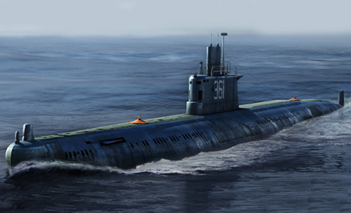 HB83517 1/350 PLAN Type 035 Ming Class Submarine