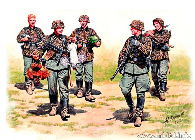 1/35 German Elite Infantry Eastern Front WWII era (5 Figures)