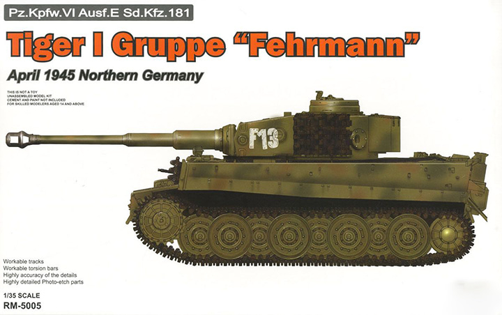 1/35 Tiger I Gruppe Fehrmann April 1945 Northern Germany