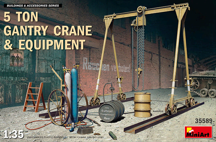 1/35 5 Ton Gantry Crane and Equipment