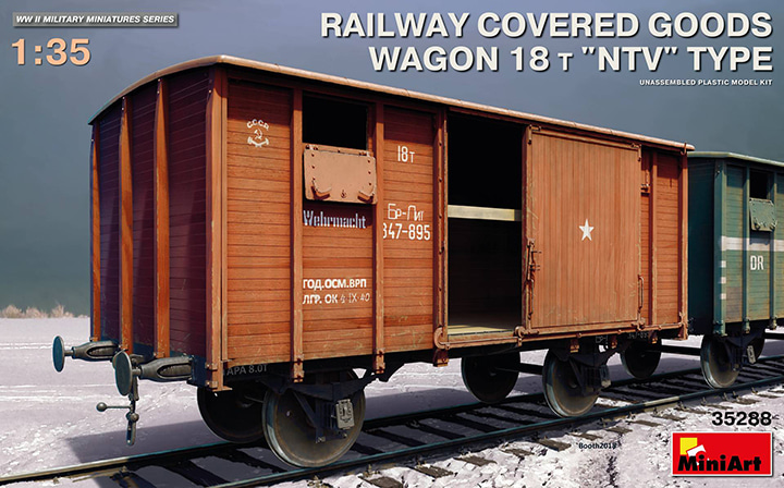 1/35 Railway Covered Goods Wagon 18t NTV Type