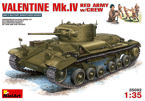 1/35 VALENTINE Mk.IV RED ARMY w/CREW