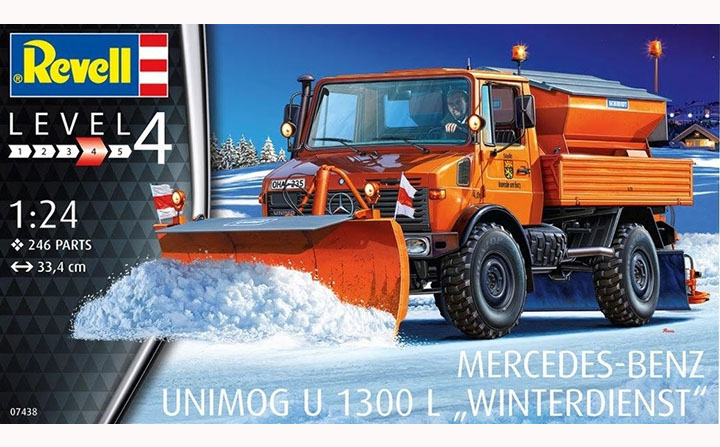 1/24 Mercedes-Benz Unimog U1300L Winter Service