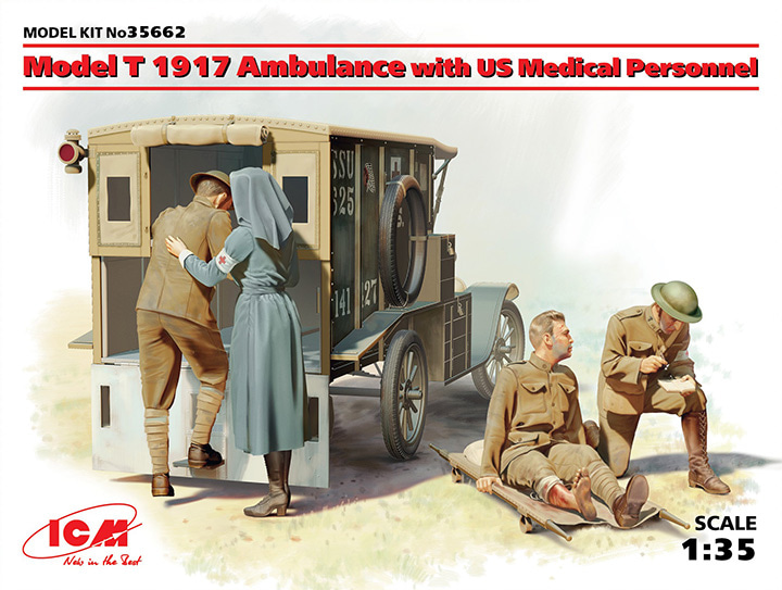 ICM35662 1/35 Model T 1917 Ambulance with US Medical Personnel
