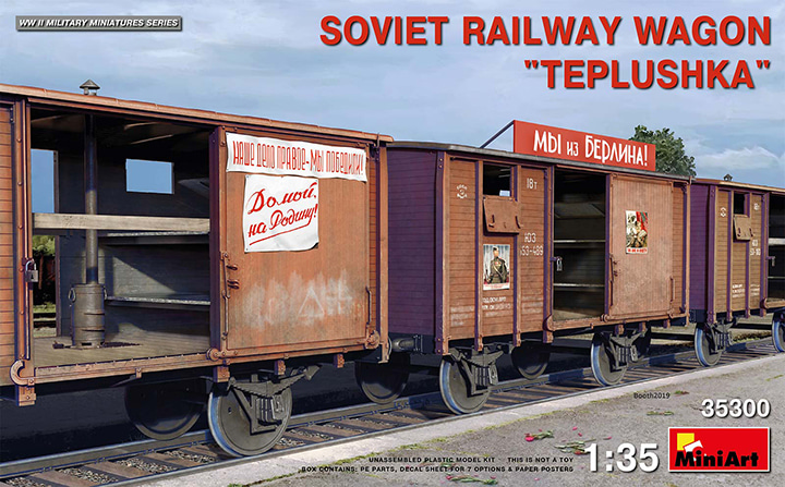 BE35300 1/35 SOVIET Railway Wagon TEPLUSHKA - 인형 미포함