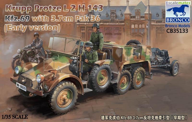 1/35 Krupp Protze Kfz.69 L 2 H 143 3.7cm Pak 36 (Early version)