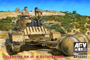 1/35 British Infantry Tank Mk.III- Valentine Mk. III W/Rotatrailer