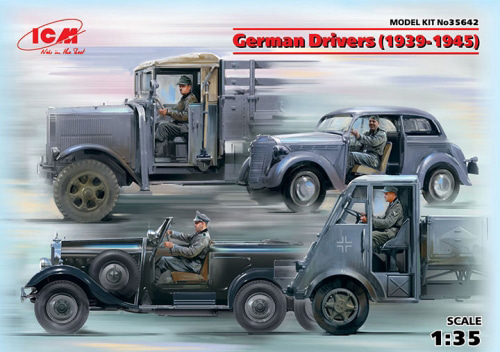 ICM35642 1/35 German Drivers (1939-1945) (4 figures) (100% new molds)-