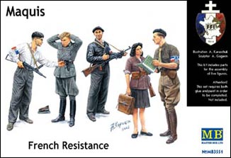 MB3551 1/35 Maquis, French Resistance
