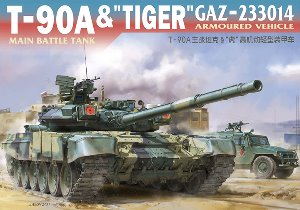 BTNO002 1/48 T-90A Main Battle Tank and Tiger GAZ-233014 Armoured Vehicle