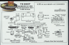 1/35 M-2/M-3/M-6 105mm Howitzer Maintenance Set