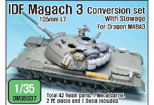 DM35037 1/35 IDF Magach 3 Conversion set /w stowage (for Dragon M48A3)