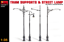 MI35523 1/35 TRAM SUPPORTS / STREET LAMP