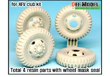 DW35109 1/35 US M54A2 Cargo Truck Sagged Front Wheel set