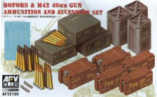 AFV35189 1/35 Bofors / M42 40mm Gun Ammution/Accessories Set