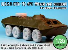 DW35013 1/35 BTR-70 APC Sagged Wheel set (for Zvezda)