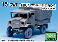DW30023 1/35 British 15 CWT Truck Wheel set (for Italeri)