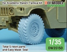 DW35150 1/35 US M1025 HMMWV Basic R/T II Sagged wheel set  (for Academy, Italeri, Tamiya )