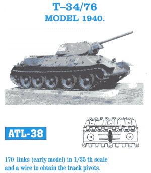 (38번) 1/35 T-34/76 MODEL 1940