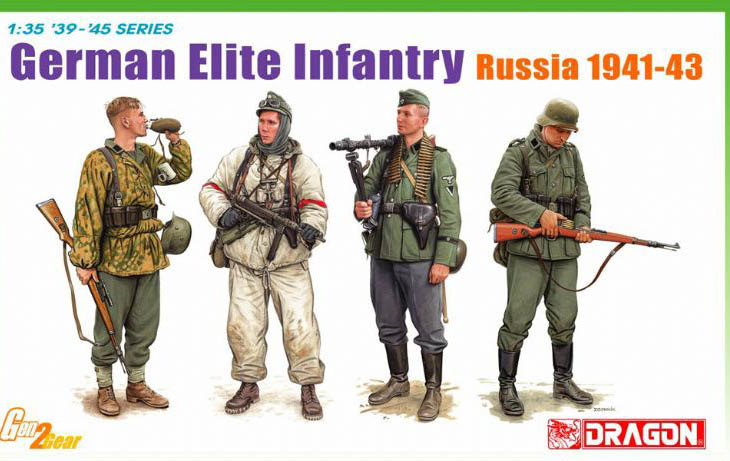 1/35 German Elite Infantry Russia 1941-43 (4 Figures Set)