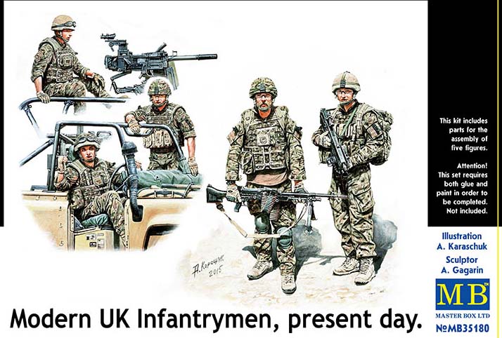 MB35180 1/35 We are lucky! Modern UK Infantrymen, present day (5 Figures)