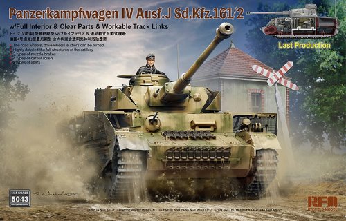 1/35 Pz.Kpfw.IV Ausf J Last Production w/Full Interior - Clear Parts ,Workable Track Links