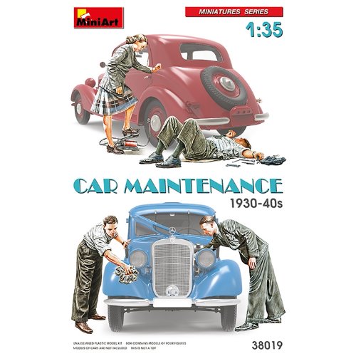 MI38019 1/35 Car Maintenance 1930-40s-자동차 미포함