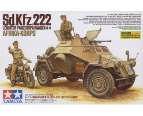 TA35286 1/35 GER ARMORED CAR Sd.Kfz.222 NORTH AFRICAN CAMP