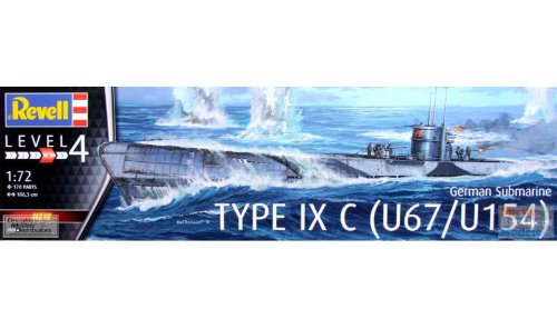 RE5166 1/72 German Submarine Type IX C U67/u154