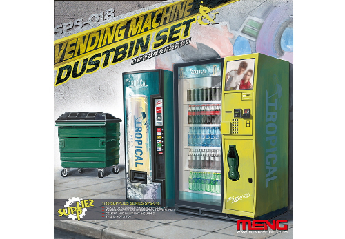SPS018 1/35 Vending Machine/Dumpster Set