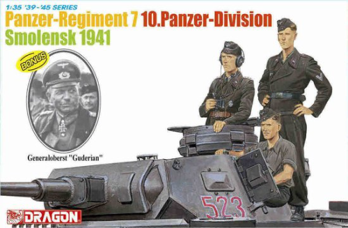 DR6655 1/35 Panzer-Regiment 7 10.Panzer-Division, Smolensk 1941 w/ Bonus Generaloberst
