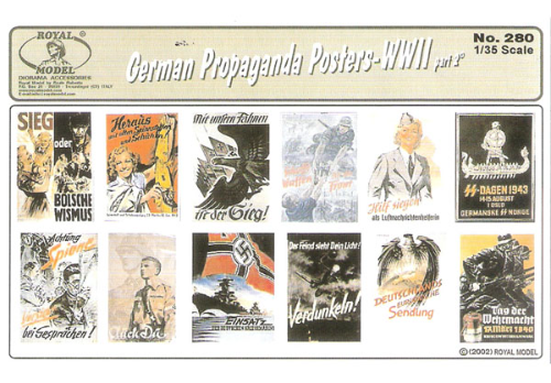 RM280 1/35 German Propaganda Posters WWII