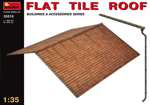 MI35518 1/35 Flat Tile Roof
